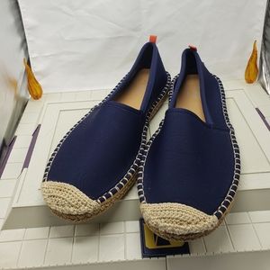 Sea Star Beachwear Womens Shoes Size W9 Blue Slip On Espadrille Flats